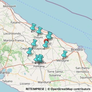 Mappa Contrada Correo, 72012 Carovigno BR, Italia (11.96818)