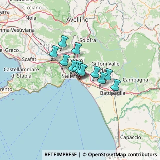 Mappa Via Gagarin Juli, 84132 Salerno SA, Italia (8.06231)