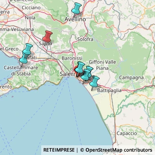 Mappa Via Yuri Gagarin, 84132 Salerno SA, Italia (11.53455)