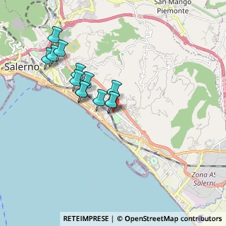 Mappa Via Yuri Gagarin, 84132 Salerno SA, Italia (1.76077)