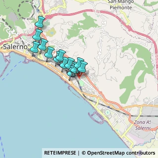Mappa Via Yuri Gagarin, 84132 Salerno SA, Italia (1.54286)
