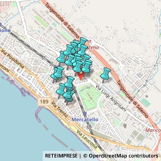Mappa Via Yuri Gagarin, 84132 Salerno SA, Italia (0.283)