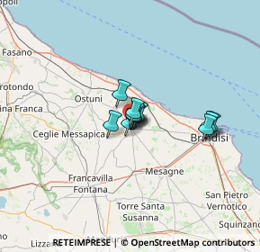 Mappa Viale Francia, 72019 San Vito dei Normanni BR, Italia (7.14727)