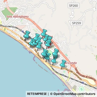 Mappa Via Mattia Limongelli, 84132 Salerno SA, Italia (0.634)