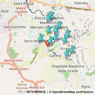 Mappa Via Anselmo Pecci, 75100 Matera MT, Italia (0.8125)