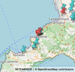 Mappa Viale della Rimembranza, 80069 Vico Equense NA, Italia (5.42538)