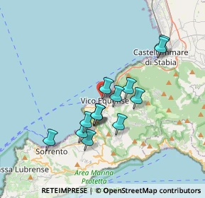 Mappa Viale della Rimembranza, 80069 Vico Equense NA, Italia (3.24929)