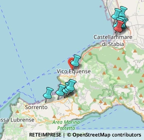 Mappa Viale della Rimembranza, 80069 Vico Equense NA, Italia (5.06)