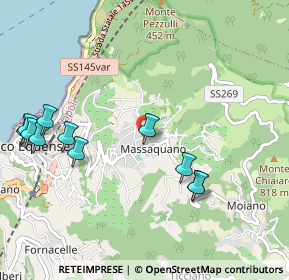 Mappa Via Massaquano, 80069 Vico Equense NA, Italia (1.26455)