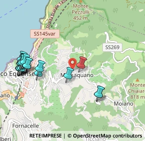 Mappa Via Massaquano, 80069 Vico Equense NA, Italia (1.3085)