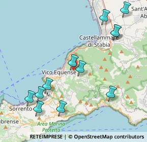 Mappa Via Massaquano, 80069 Vico Equense NA, Italia (5.0825)