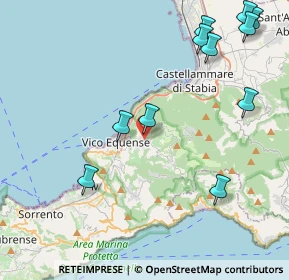 Mappa Via Massaquano, 80069 Vico Equense NA, Italia (5.50636)