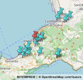 Mappa Via Massaquano, 80069 Vico Equense NA, Italia (4.05875)