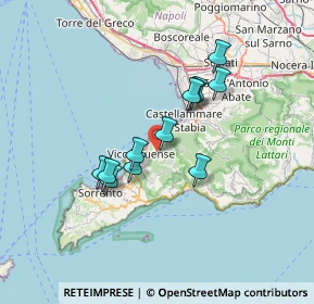 Mappa Via Massaquano, 80069 Vico Equense NA, Italia (5.905)