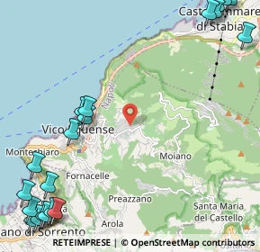 Mappa Via Massaquano, 80069 Vico Equense NA, Italia (3.796)