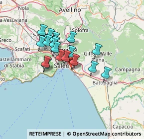 Mappa Via Raffaele Ricci, 84129 Salerno SA, Italia (11.59556)