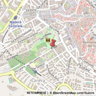 Mappa Via Lanera, 43, 75100 Matera, Matera (Basilicata)