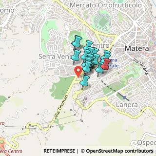 Mappa Via G. de Robertis, 75100 Matera MT, Italia (0.253)