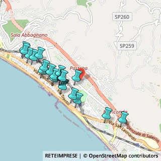 Mappa Via Edgardo Amendola, 84132 Salerno SA, Italia (1.0545)