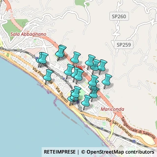 Mappa Via Edgardo Amendola, 84132 Salerno SA, Italia (0.677)