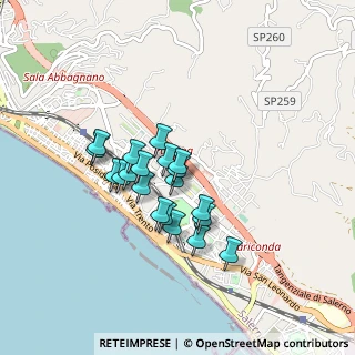 Mappa Via Edgardo Amendola, 84132 Salerno SA, Italia (0.7005)