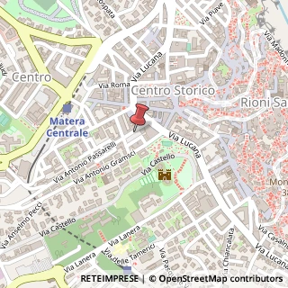 Mappa Via Antonio Passarelli, 15, 75100 Matera, Matera (Basilicata)