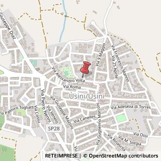 Mappa Via Padre Manzella, 2, 07049 Usini, Sassari (Sardegna)