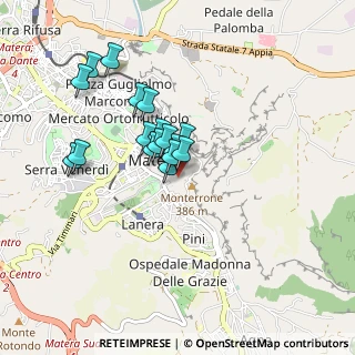 Mappa Arco del Sedile, 75100 Matera MT, Italia (0.73706)