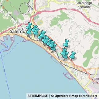 Mappa Via Martiri Ungheresi, 84129 Salerno SA, Italia (1.33667)