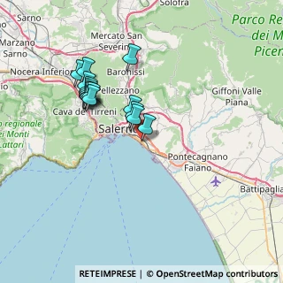 Mappa Via Martiri Ungheresi, 84129 Salerno SA, Italia (7.2975)