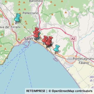 Mappa Via Bartolomeo Eustachio, 84129 Salerno SA, Italia (2.51364)