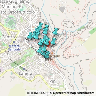 Mappa Rione Pianelle, 75100 Matera MT, Italia (0.278)