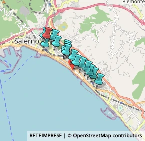 Mappa Lungomare Guglielmo Marconi, 84127 Salerno SA, Italia (1.24765)