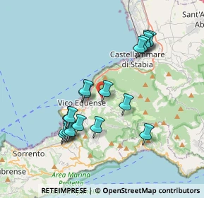 Mappa Via S. Salvatore, 80069 Vico Equense NA, Italia (3.82111)