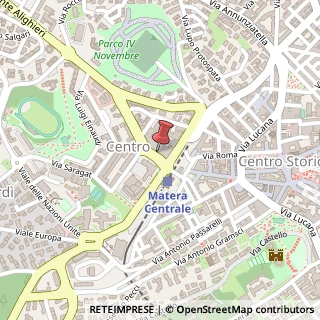 Mappa Via La Malfa Ugo, 20, 75100 Matera, Matera (Basilicata)