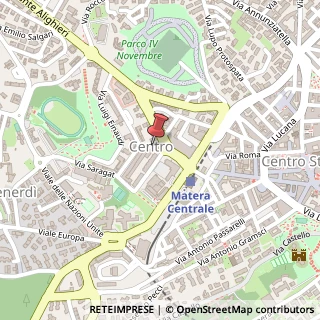 Mappa Via La Malfa Ugo, 3/c, 75100 Matera, Matera (Basilicata)
