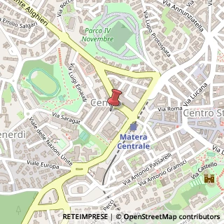 Mappa Via Pietro Nenni, 75100 Matera, Matera (Basilicata)