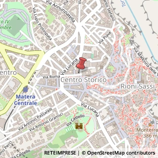 Mappa Via XX Settembre, 1, 75100 Matera, Matera (Basilicata)