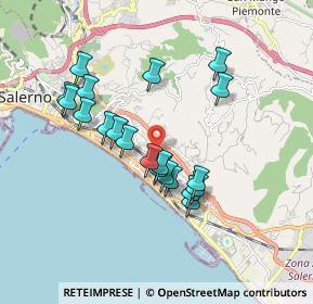 Mappa Via Scuola Eleatica, 84133 Salerno SA, Italia (1.7095)