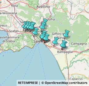 Mappa Via Scuola Eleatica, 84133 Salerno SA, Italia (10.14833)