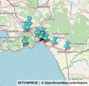 Mappa Via Scuola Eleatica, 84133 Salerno SA, Italia (8.9475)