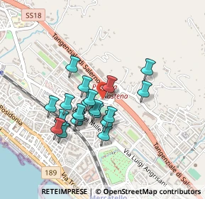 Mappa Via Alfredo Micoloni, 84133 Salerno SA, Italia (0.3835)