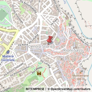 Mappa Via Rosario,  73, 75100 Matera, Matera (Basilicata)