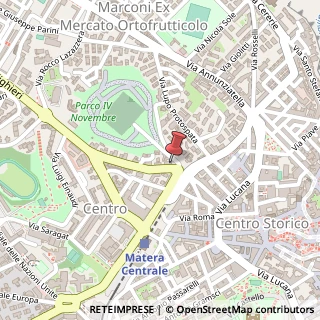 Mappa Via Dante Alighieri, 6, 75100 Matera, Matera (Basilicata)