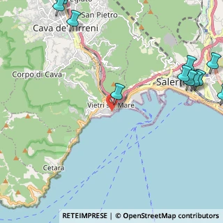 Mappa Via Cristoforo Colombo, 84019 Vietri Sul Mare SA, Italia (3.52364)