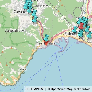 Mappa Via Cristoforo Colombo, 84019 Vietri Sul Mare SA, Italia (3.6445)