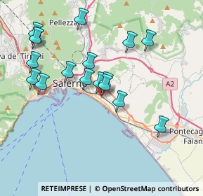 Mappa Via Roberto Santamaria, 84133 Salerno SA, Italia (4.09176)