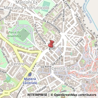 Mappa Via Fratelli Rosselli, 8, 75100 Matera, Matera (Basilicata)