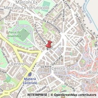 Mappa Via Alessio De Sariis,  43, 75100 Matera, Matera (Basilicata)