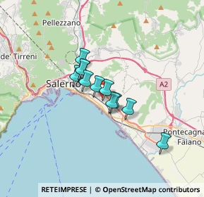 Mappa Via Gabriele D'Annunzio, 84133 Salerno SA, Italia (2.27636)